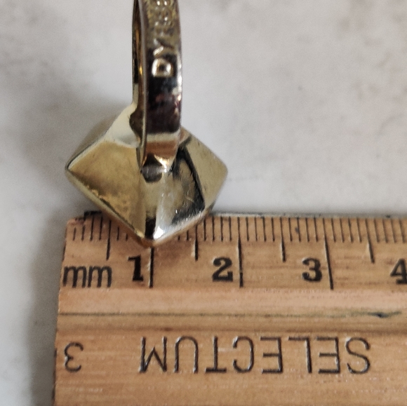 Dyrberg Kern Asymmetric Crystal Statement Ring - Picture 9 of 16